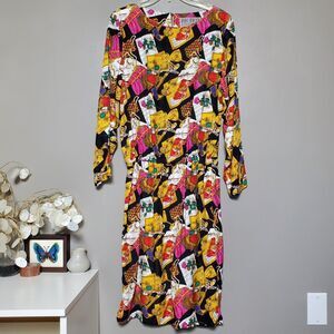 Bichon by Sara Edwards Dress Womens Size 8 Baroque Opera Music Teacher Glam Chic